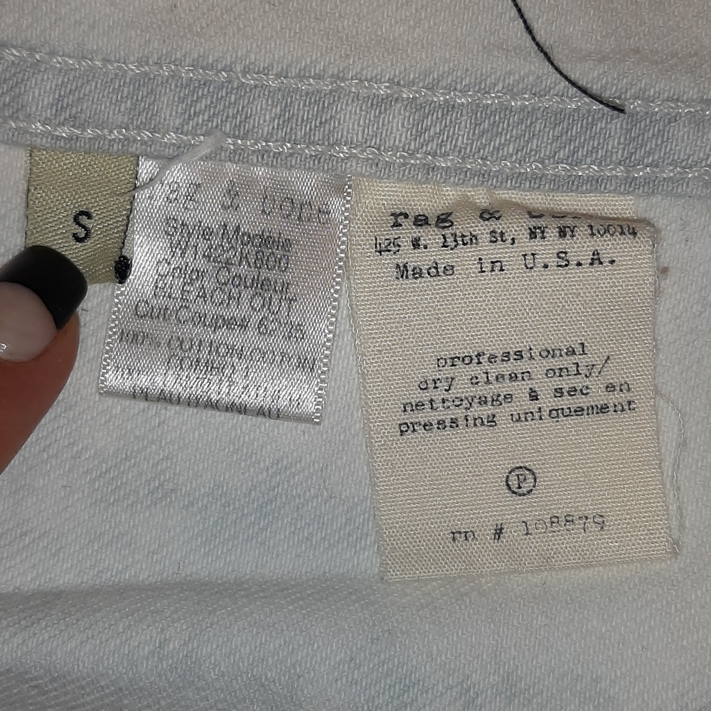 NWOT Rag & bone bleach out leather moto jacket - Picture 12 of 16